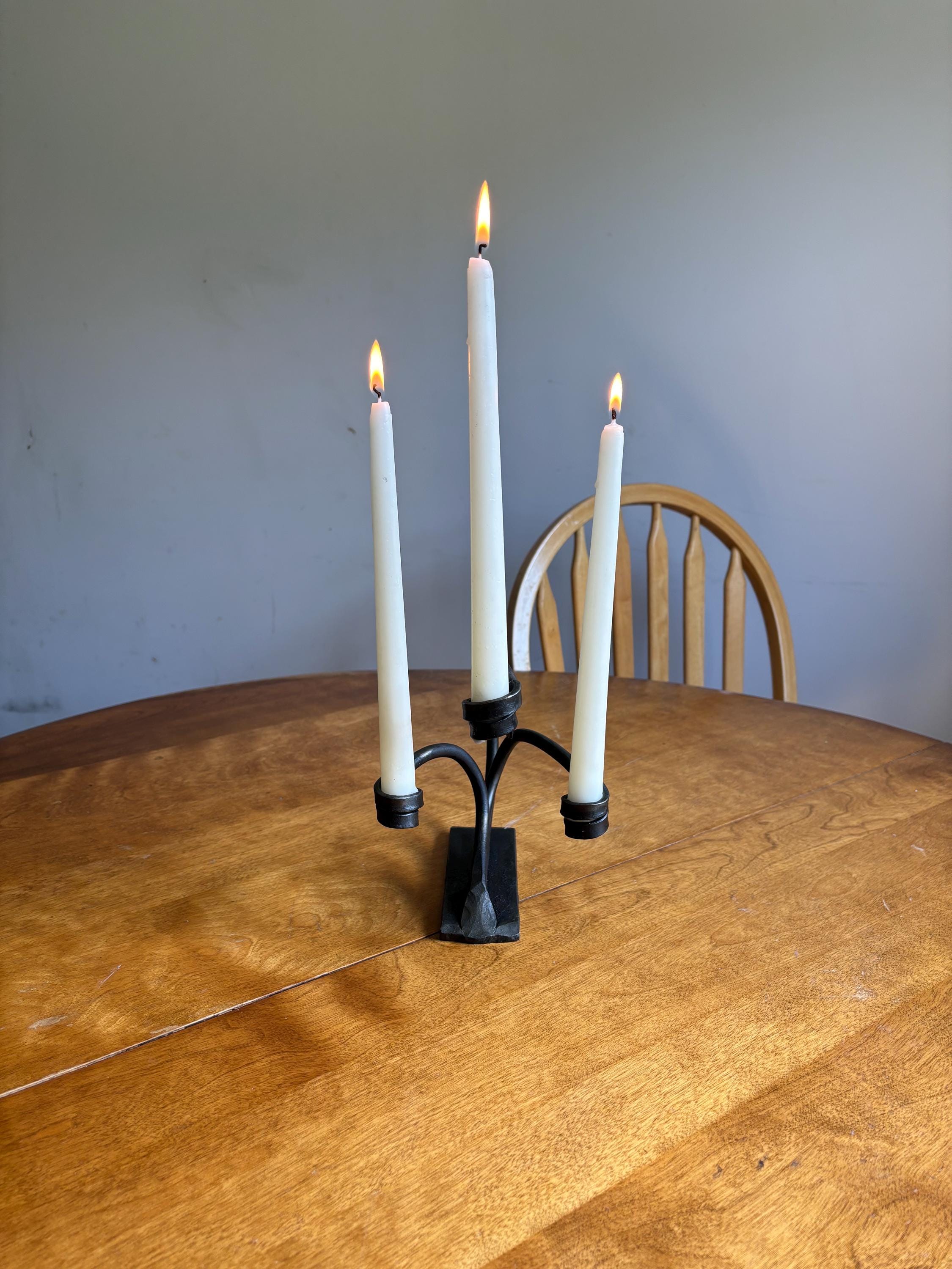 Contemporary Forged Candle Holders