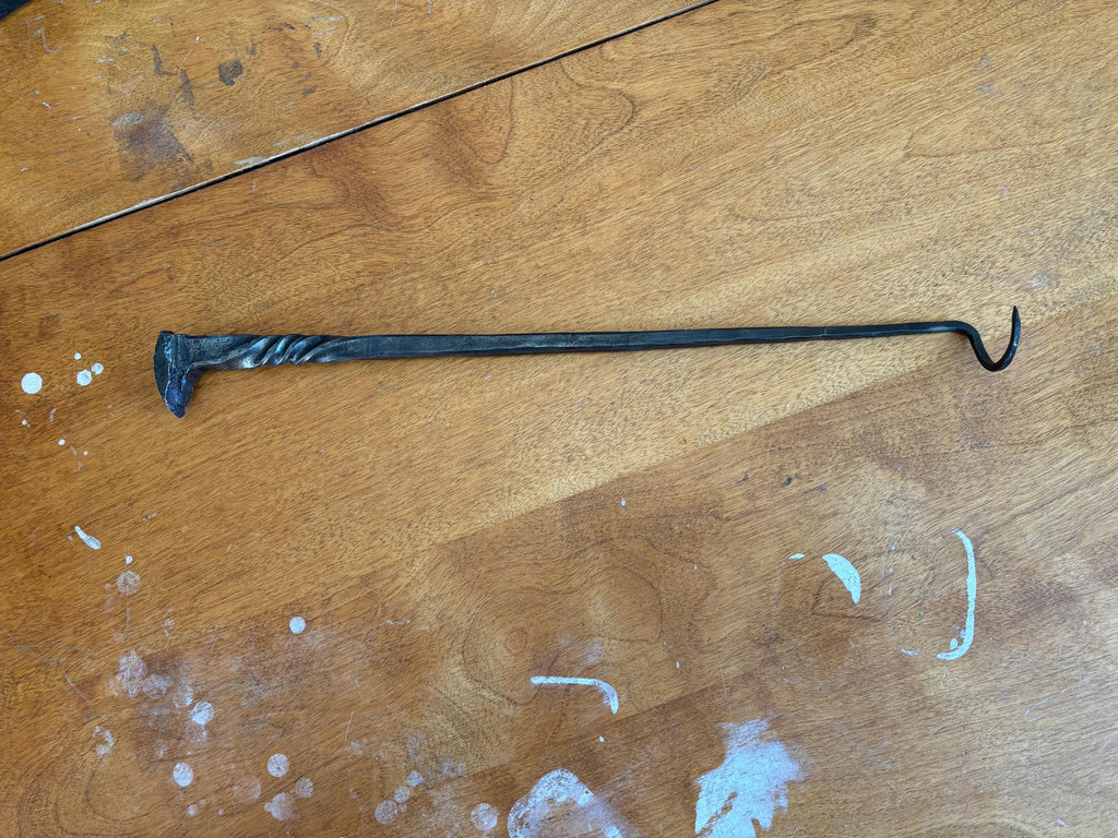 Forged Railroad Spike Meat Flippers