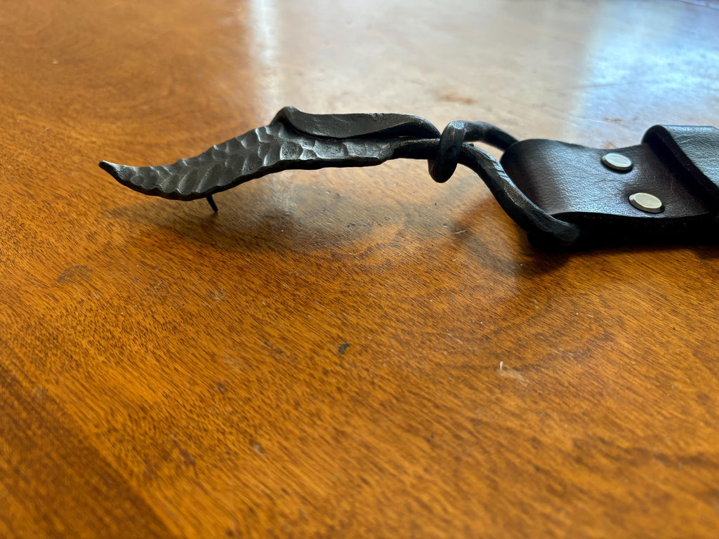 Hand Forged Leaf Belt Buckles