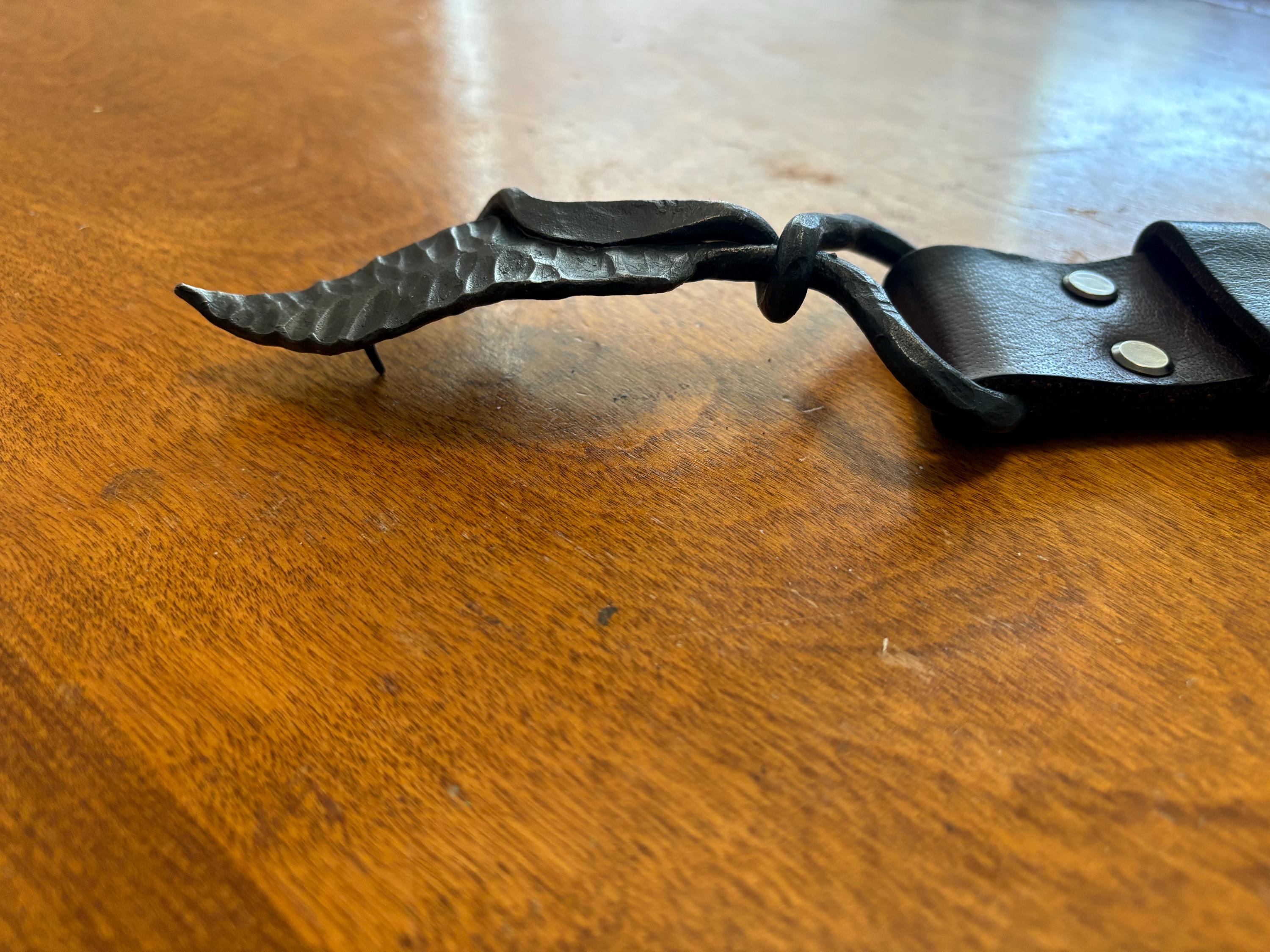 Hand Forged Leaf Belt Buckles
