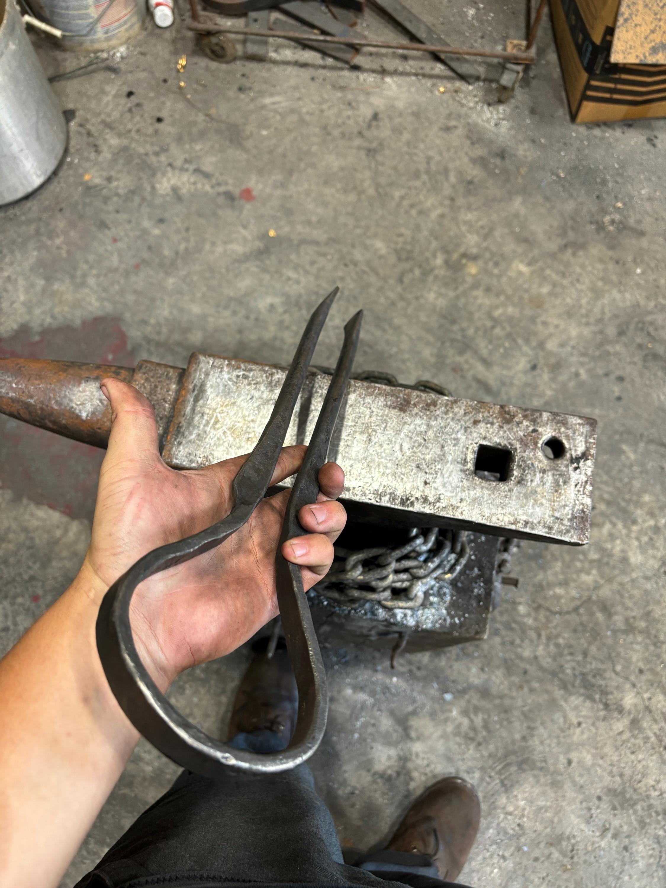 Hand Forged Kitchen Tongs