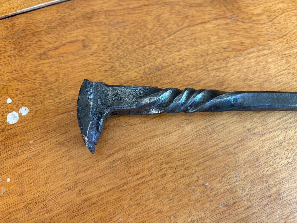 Forged Railroad Spike Meat Flippers