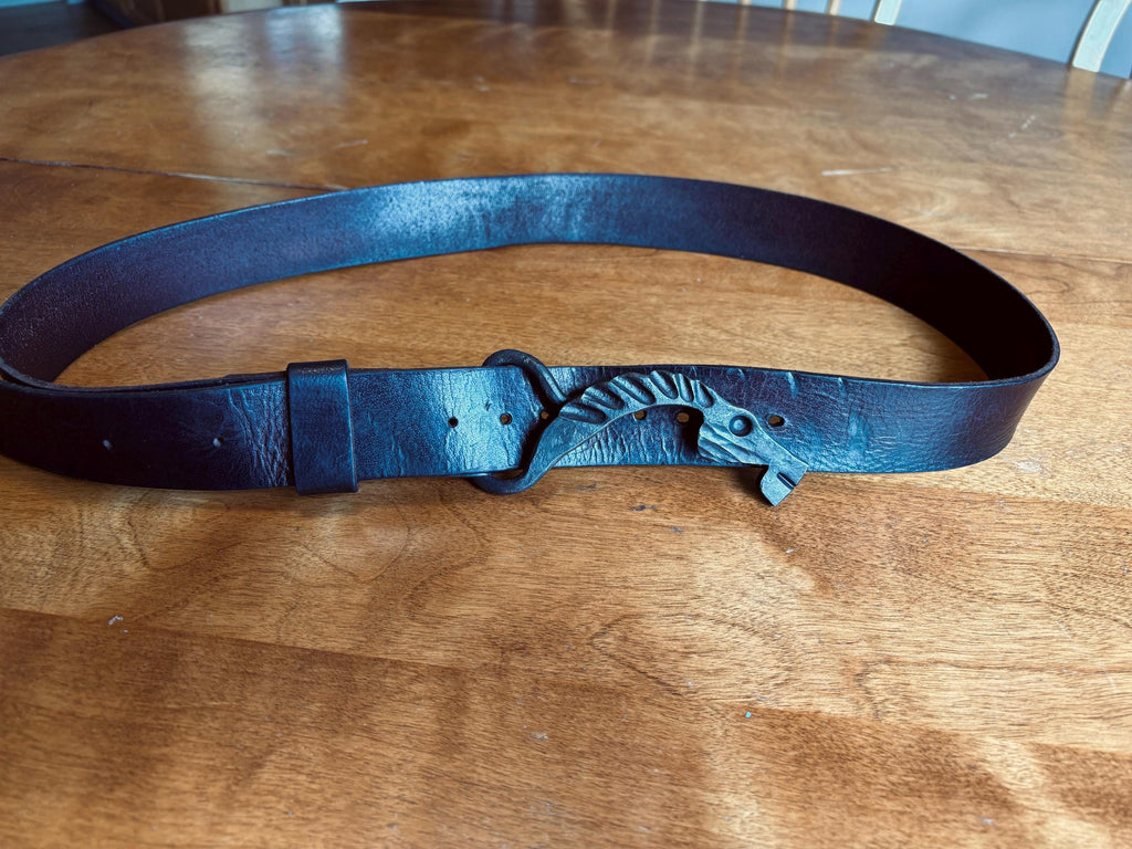 Hand Forged Horse Head Belt Buckle