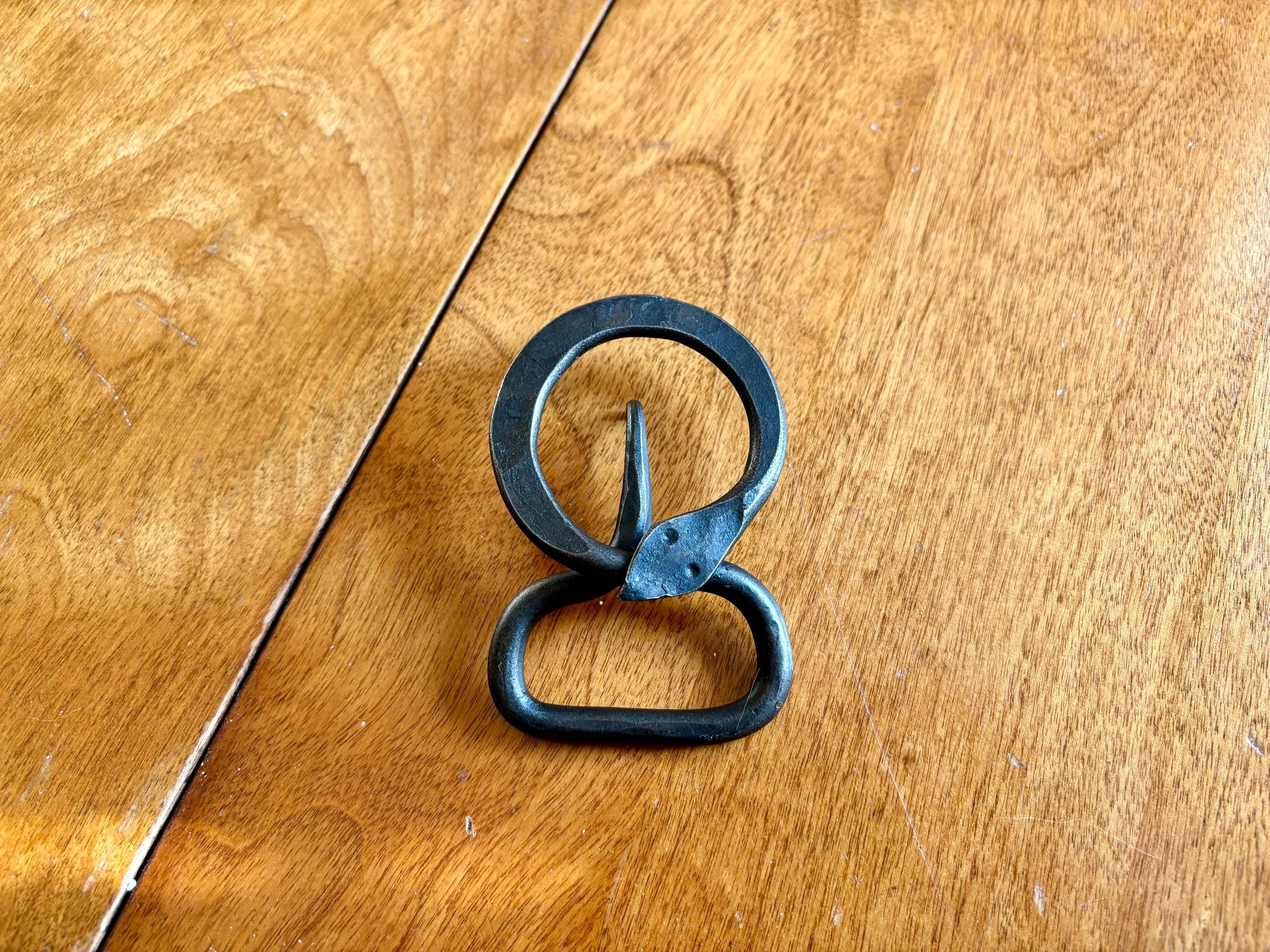 Hand Forged Ouroboros/Jormungandr Belt Buckle