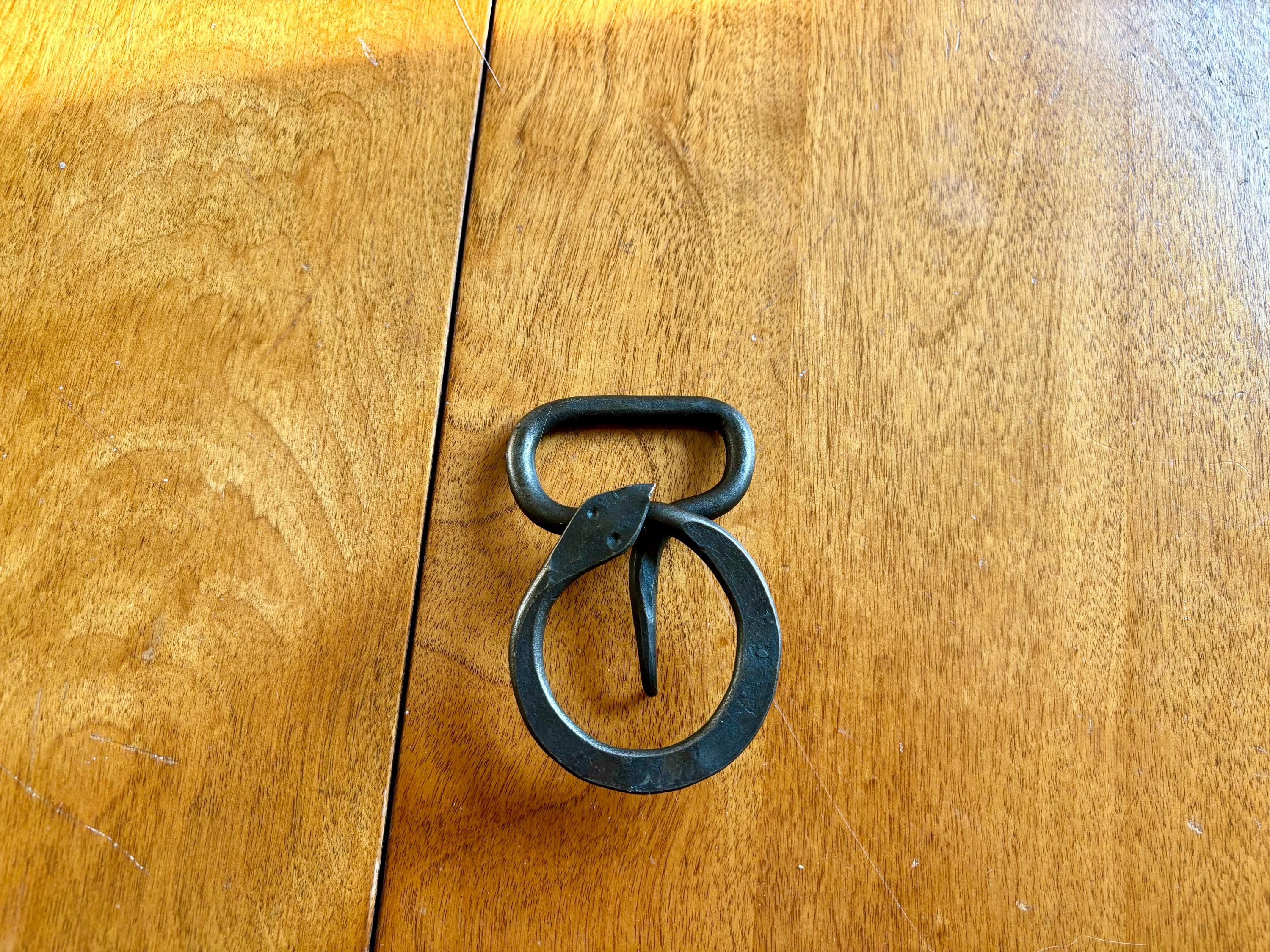 Hand Forged Ouroboros/Jormungandr Belt Buckle