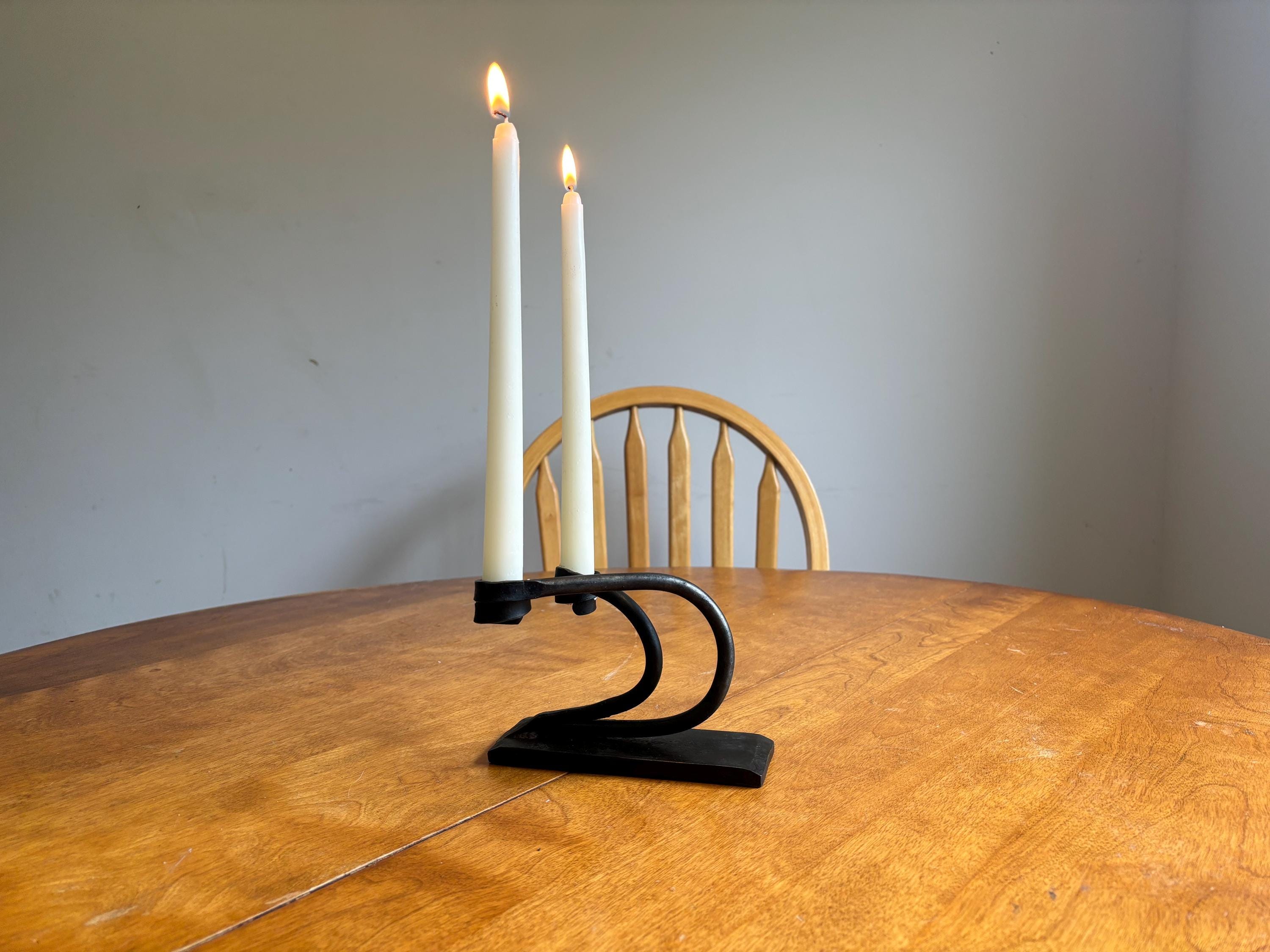 Contemporary Forged Candle Holders