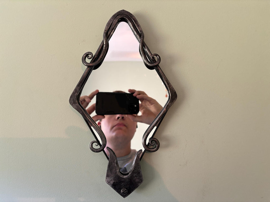 Hand Forged Decorative Wall Mirror and Frame