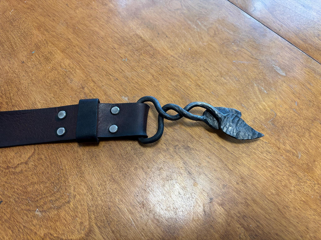 Hand Forged Leaf Belt Buckles