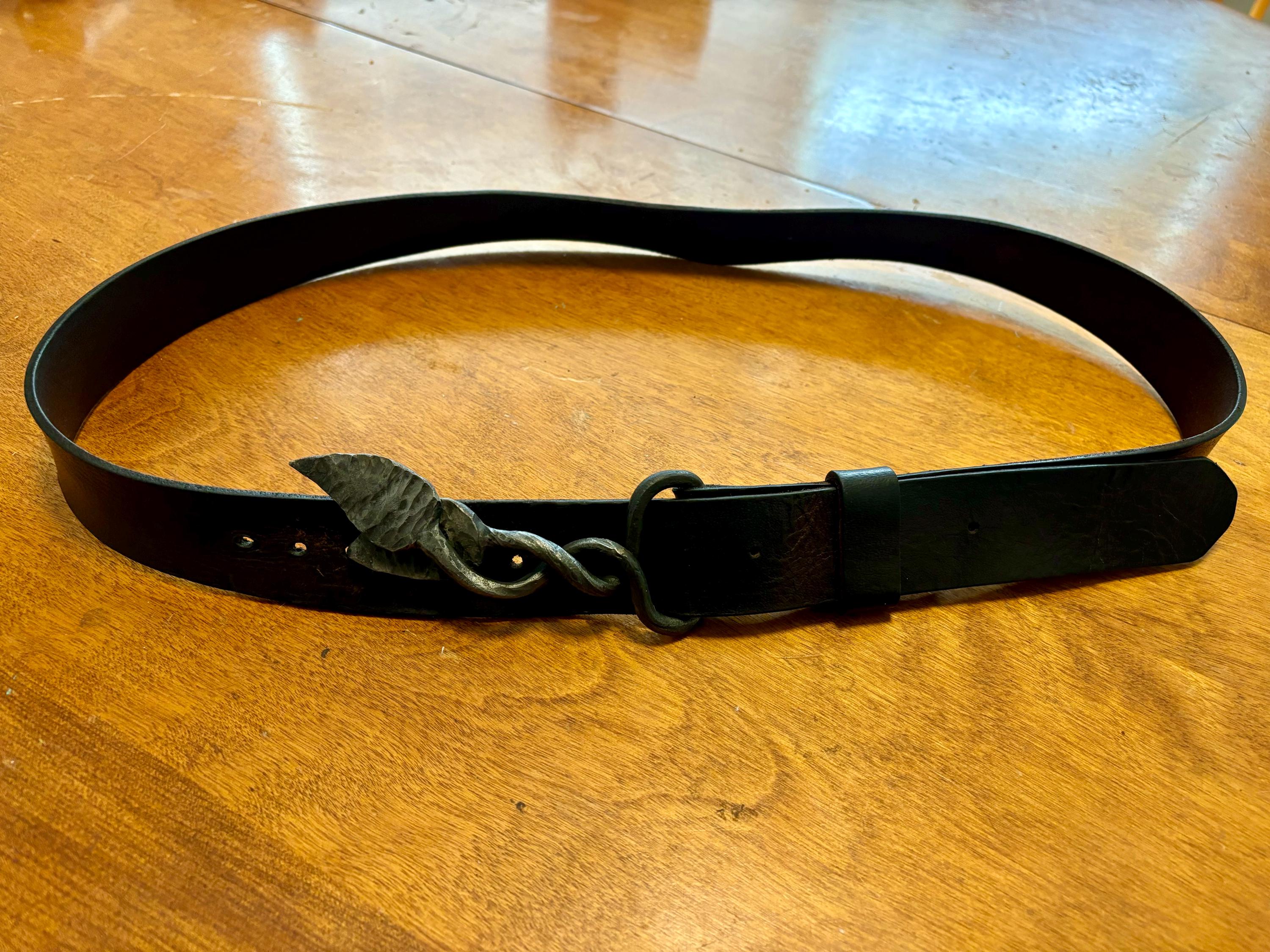 Hand Forged Leaf Belt Buckles
