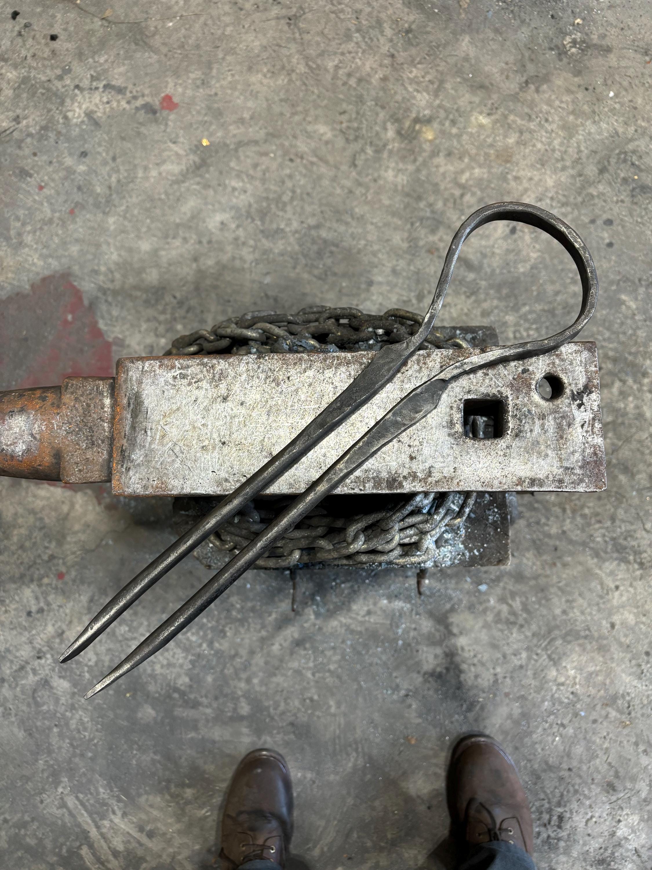 Hand Forged Kitchen Tongs