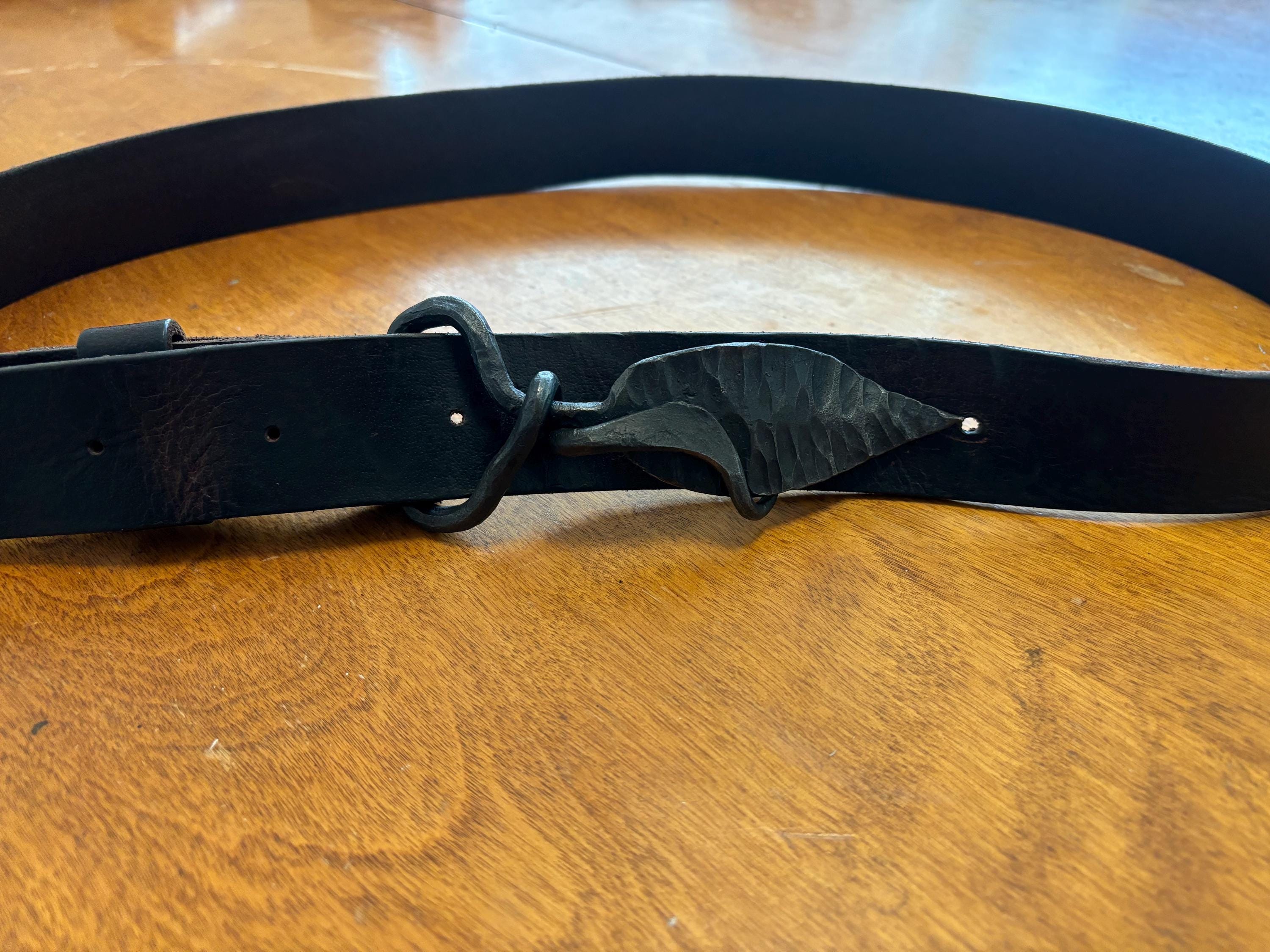 Hand Forged Leaf Belt Buckles