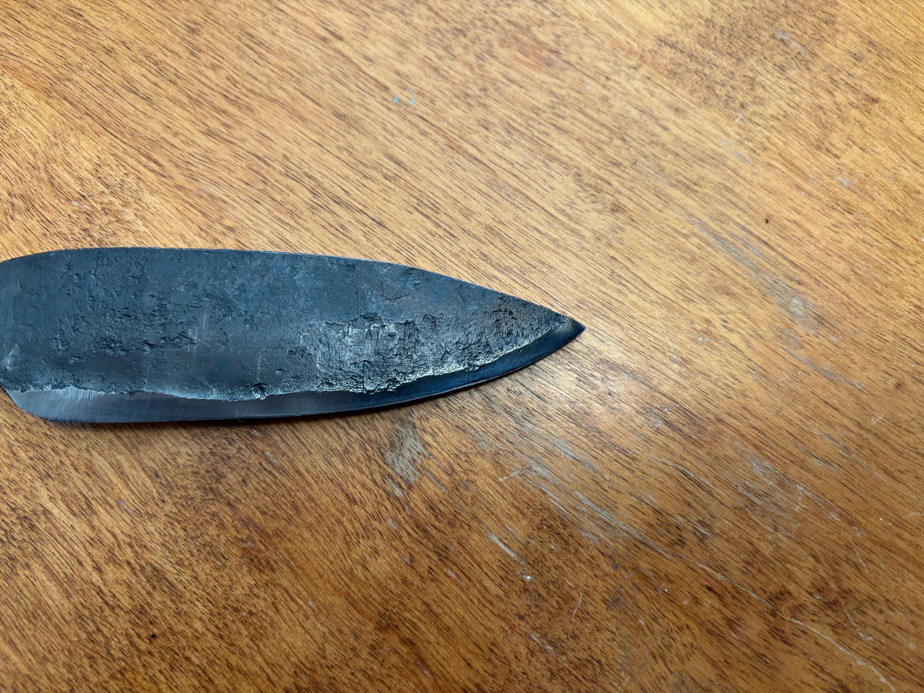 Customizable Forged Roalroad Spike Knives