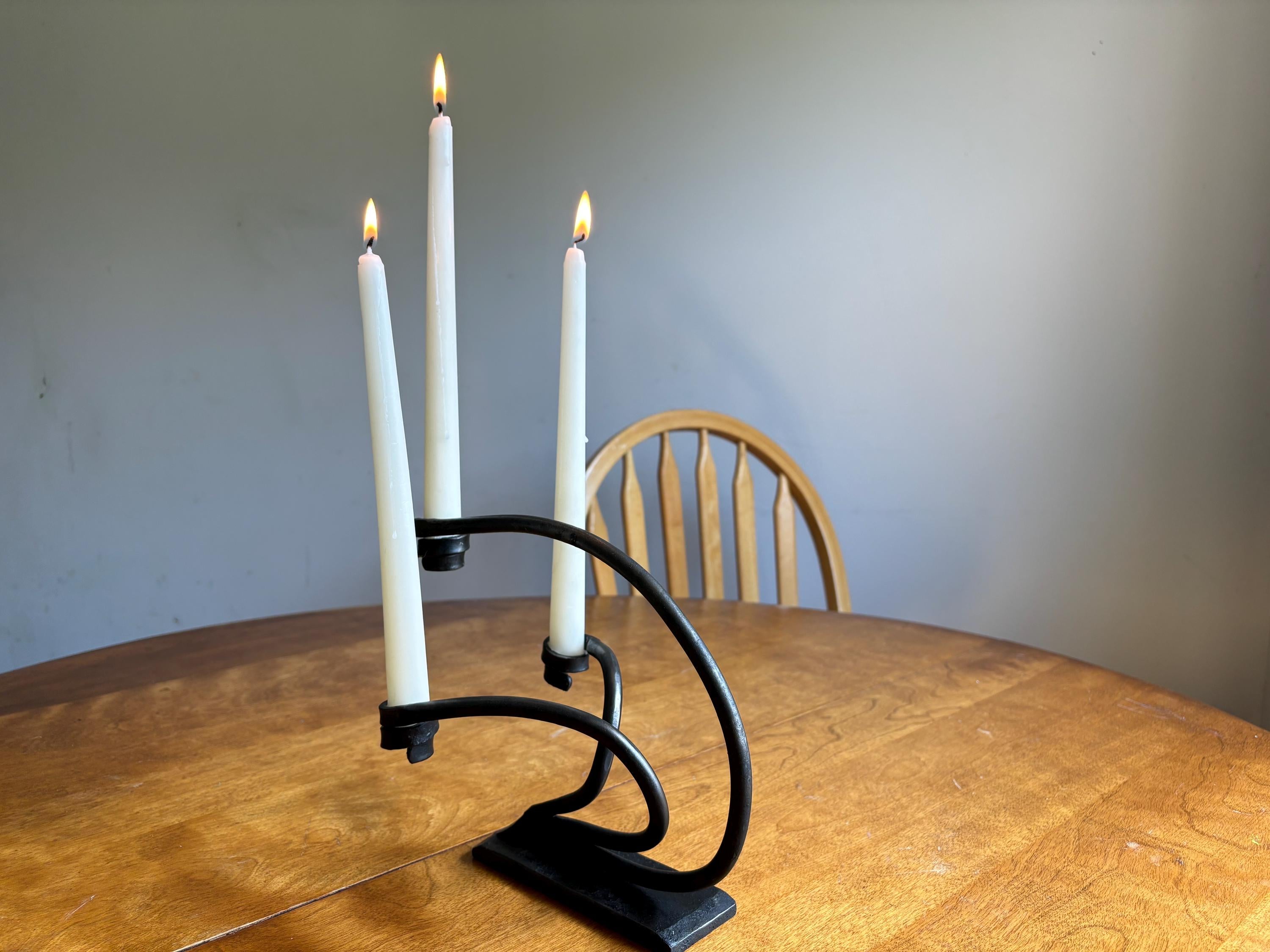 Contemporary Forged Candle Holders